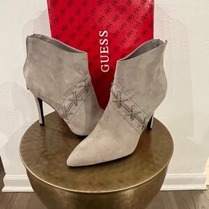 Grey Suede Guess Boots - 10